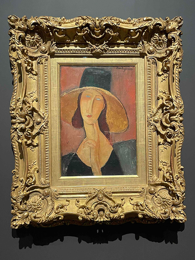 大得価即納模写油絵　Gustave_黒い帽子の女　MA2588　ユーラシアアート 人物画