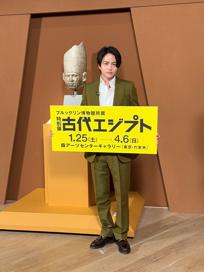 森アーツセンターギャラリー「ブルックリン博物館所蔵 特別展 古代エジプト」会場 菊池風磨